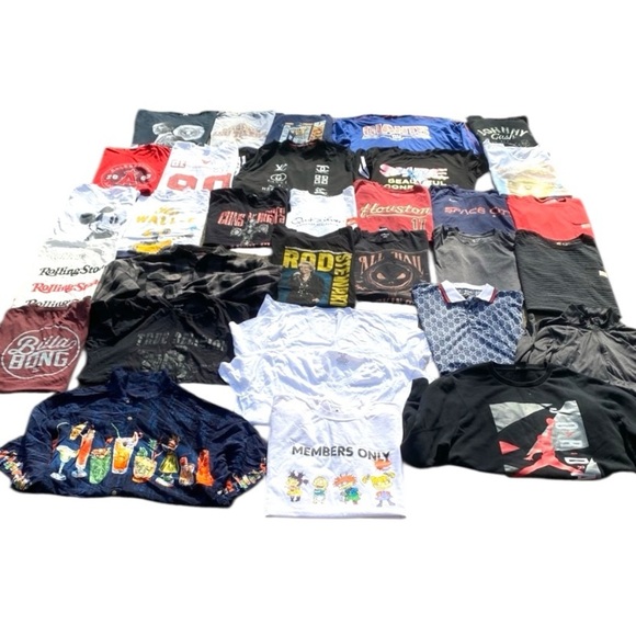 Bundle of men’s clothes short sleeve XL-XXL lot of clothes Y2K modern vintage - Picture 1 of 14